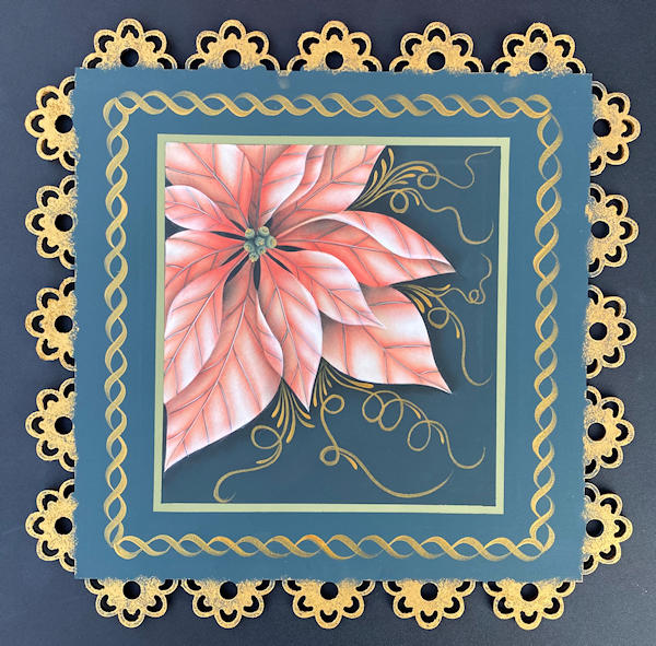 Pink Poinsettia Printed Packet