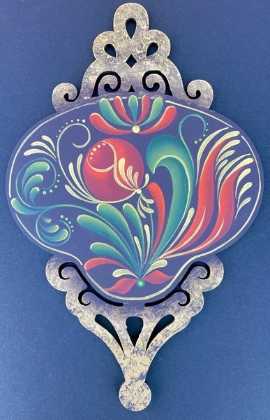 Christmas Scroll Ornament One E-packet