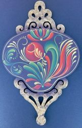 Christmas Scroll Ornament One E-packet