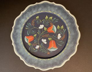 Folk Art Scalloped Plate E-packet